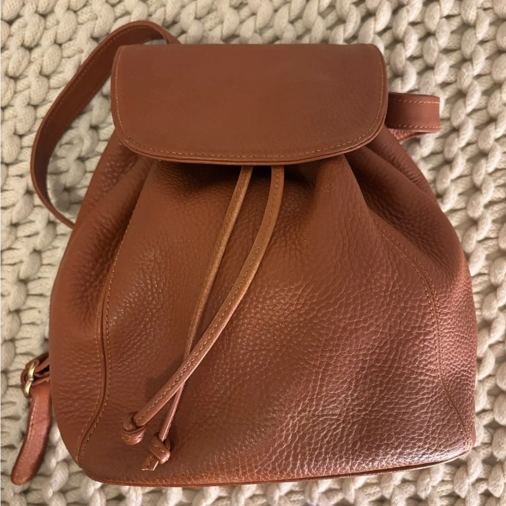 Vintage Coach Leather Backpack - Picture 1 of 6